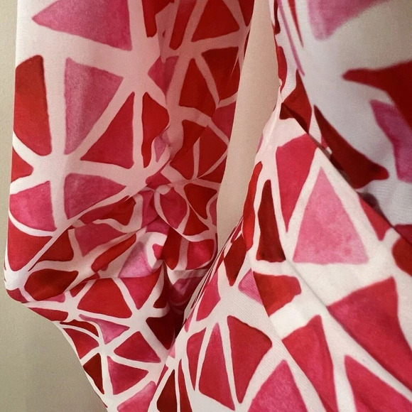 Area Stars NWT Diamond LS Wrap Dress Pink Red XS - Picture 6 of 16